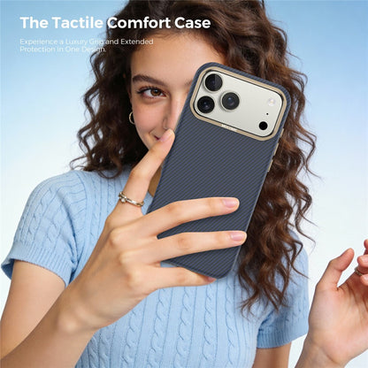 For iPhone 17 Pro Max Case Compatible with MagSafe Carbon Fiber Texture Shockproof Leather TPU PC Protective Cover