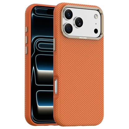 For iPhone 17 Pro Max Case Compatible with MagSafe Carbon Fiber Texture Shockproof Leather TPU PC Protective Cover
