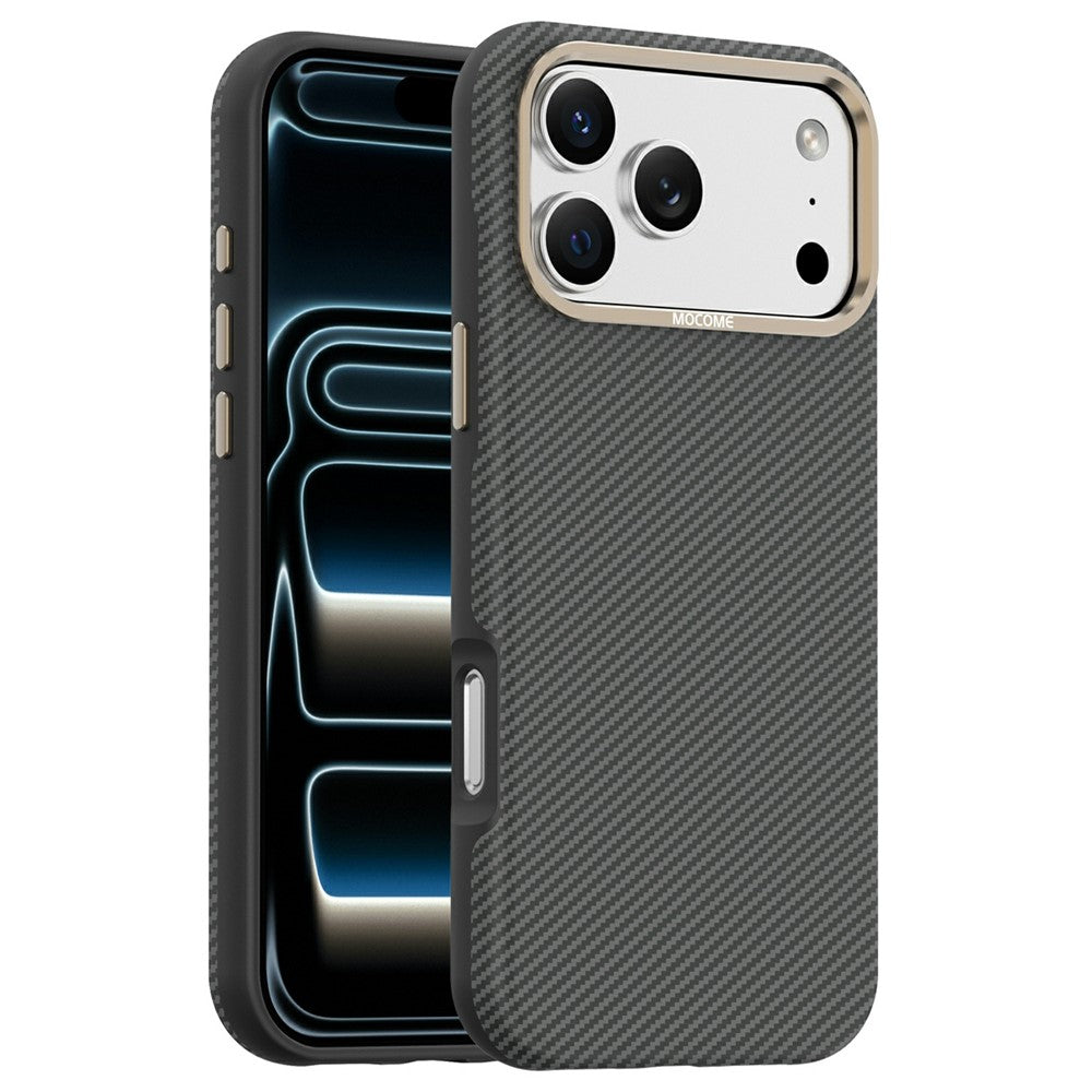 For iPhone 17 Pro Max Case Compatible with MagSafe Carbon Fiber Texture Shockproof Leather TPU PC Protective Cover