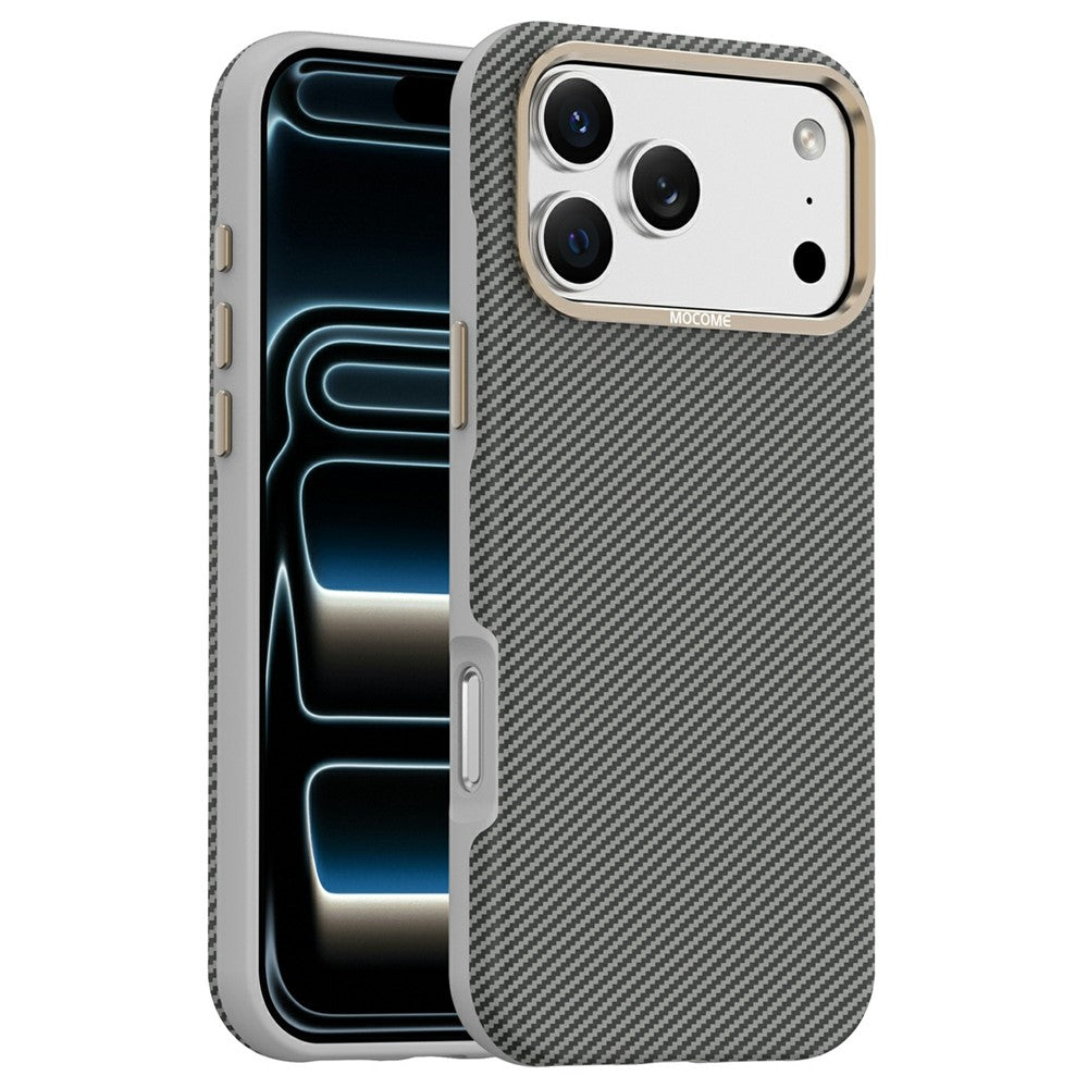 For iPhone 17 Pro Max Case Compatible with MagSafe Carbon Fiber Texture Shockproof Leather TPU PC Protective Cover