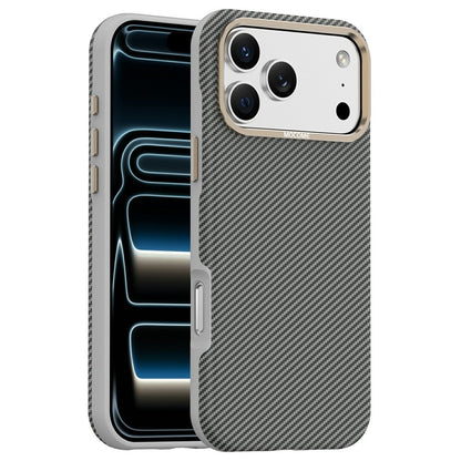 For iPhone 17 Pro Max Case Compatible with MagSafe Carbon Fiber Texture Shockproof Leather TPU PC Protective Cover