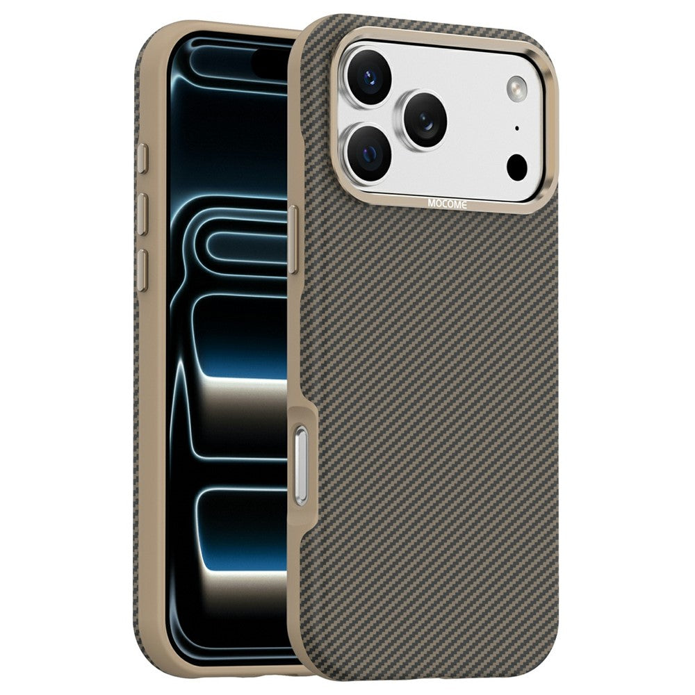 For iPhone 17 Pro Max Case Compatible with MagSafe Carbon Fiber Texture Shockproof Leather TPU PC Protective Cover