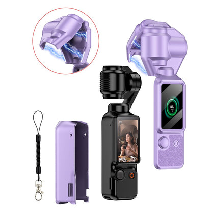 GKK For DJI Osmo Pocket 3 Camera Case Full Coverage Protective Cover with Handle Guard + Gimbal Protector + Lanyard