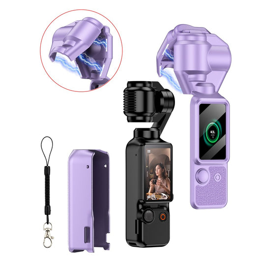 GKK For DJI Osmo Pocket 3 Camera Case Full Coverage Protective Cover with Handle Guard + Gimbal Protector + Lanyard