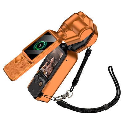 GKK For DJI Osmo Pocket 3 Camera Case Full Coverage Protective Cover with Handle Guard + Gimbal Protector + Lanyard