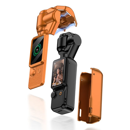GKK For DJI Osmo Pocket 3 Camera Case Full Coverage Protective Cover with Handle Guard + Gimbal Protector + Lanyard