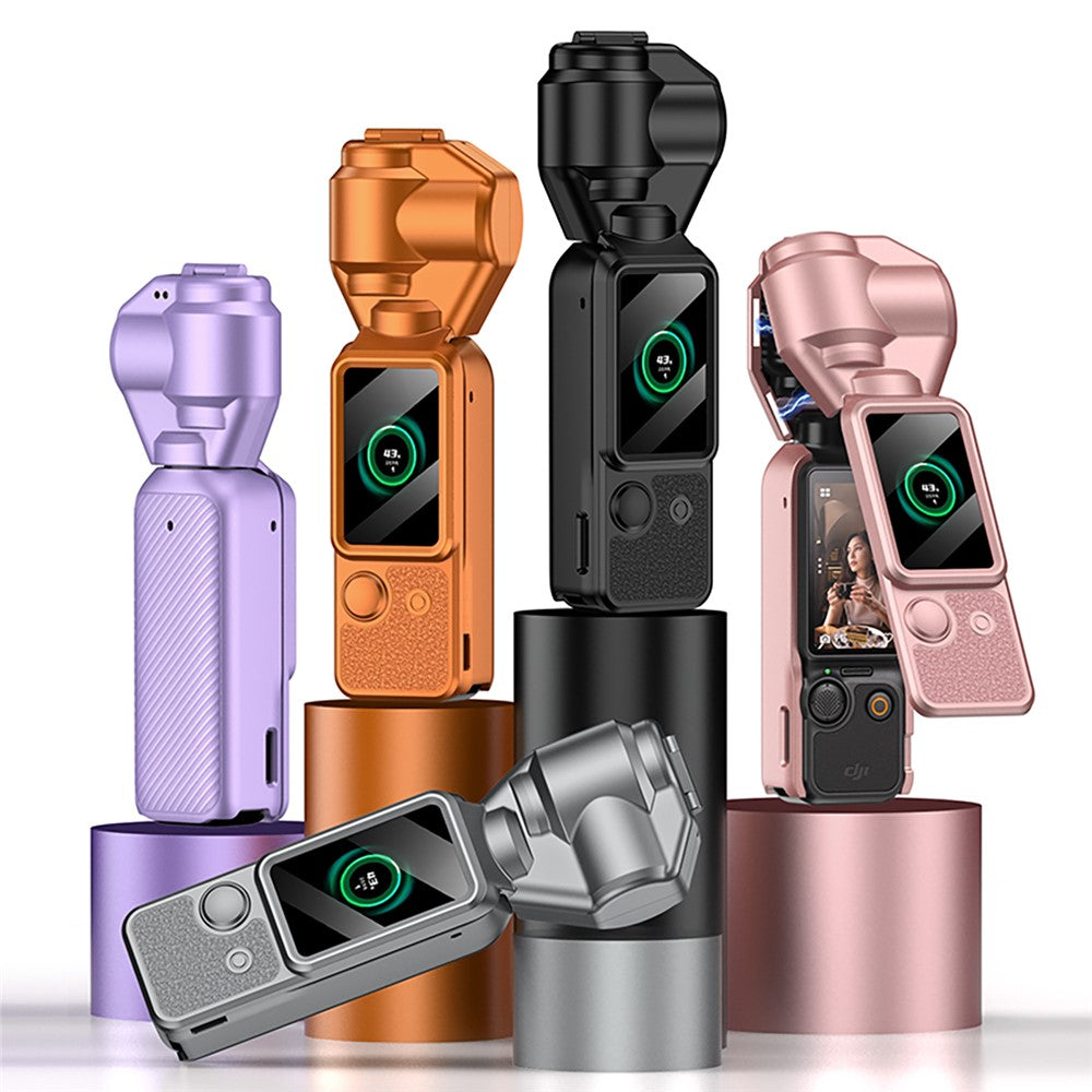 GKK For DJI Osmo Pocket 3 Camera Case Full Coverage Protective Cover with Handle Guard + Gimbal Protector + Lanyard