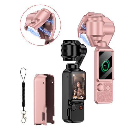 GKK For DJI Osmo Pocket 3 Camera Case Full Coverage Protective Cover with Handle Guard + Gimbal Protector + Lanyard