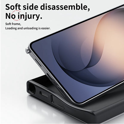 For Samsung Galaxy S26 Ultra Magnetic Case PC + TPU Phone Cover Ring Holder Carbon Fiber Texture