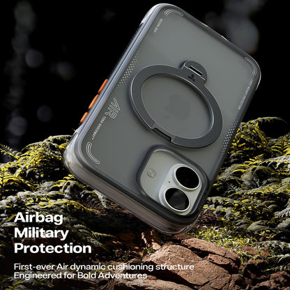 TORRAS For iPhone 17  Ostand Q3 Air Series Magnetic Case with Kickstand Shockproof PC + TPU Phone Cover