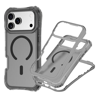 For iPhone 17 Pro Max Magnetic Phone Case Soft-touch 2-in-1 PC+TPU Shockproof Cover Compatible with MagSafe