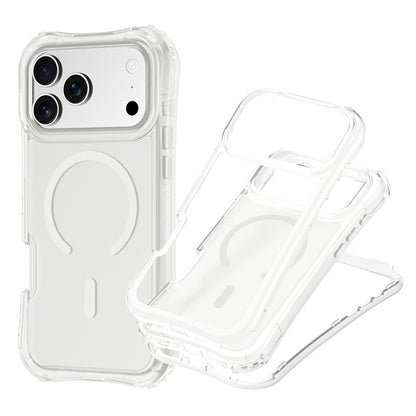 For iPhone 17 Pro Max Magnetic Phone Case Soft-touch 2-in-1 PC+TPU Shockproof Cover Compatible with MagSafe