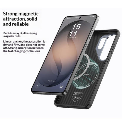 BENKS Y2 for Samsung Galaxy S26 Ultra Magnetic Case 600D Kevlar Aramid Fiber PC + TPU Phone Cover