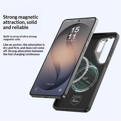 BENKS Y2 for Samsung Galaxy S26 Ultra Magnetic Case Woven Texture Kevlar Aramid Fiber TPU Phone Cover