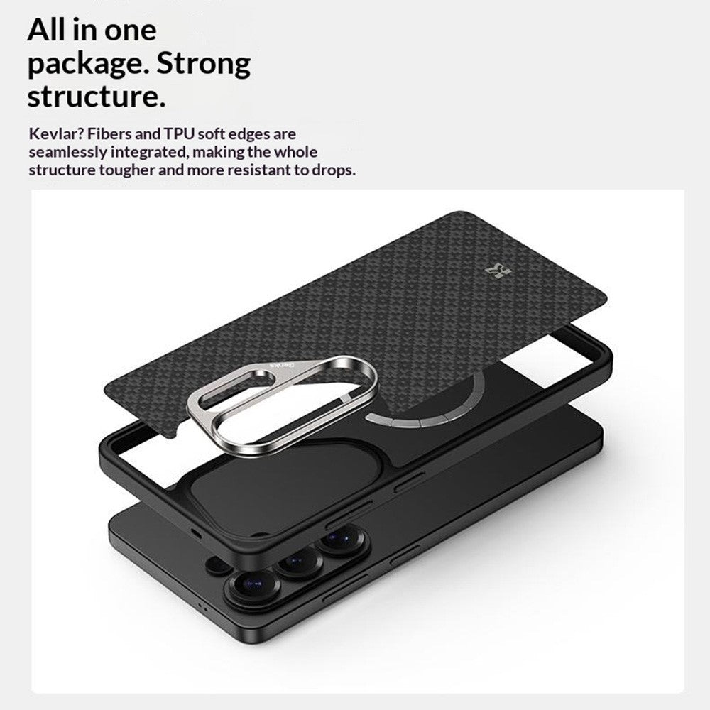 BENKS Y2 for Samsung Galaxy S26 Ultra Magnetic Case Woven Texture Kevlar Aramid Fiber TPU Phone Cover