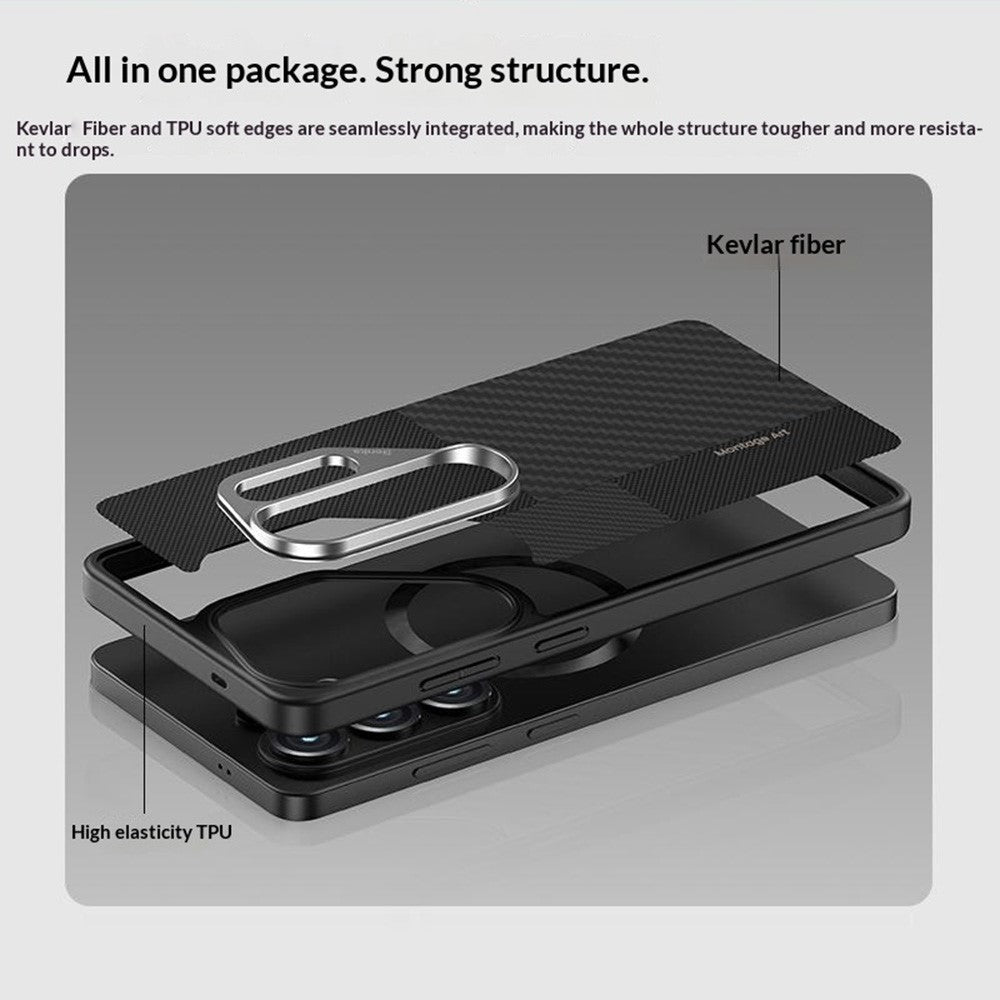 BENKS Y3 For Samsung Galaxy S26 Ultra Magnetic Case Kevlar Aramid Fiber TPU Anti-drop Phone Cover