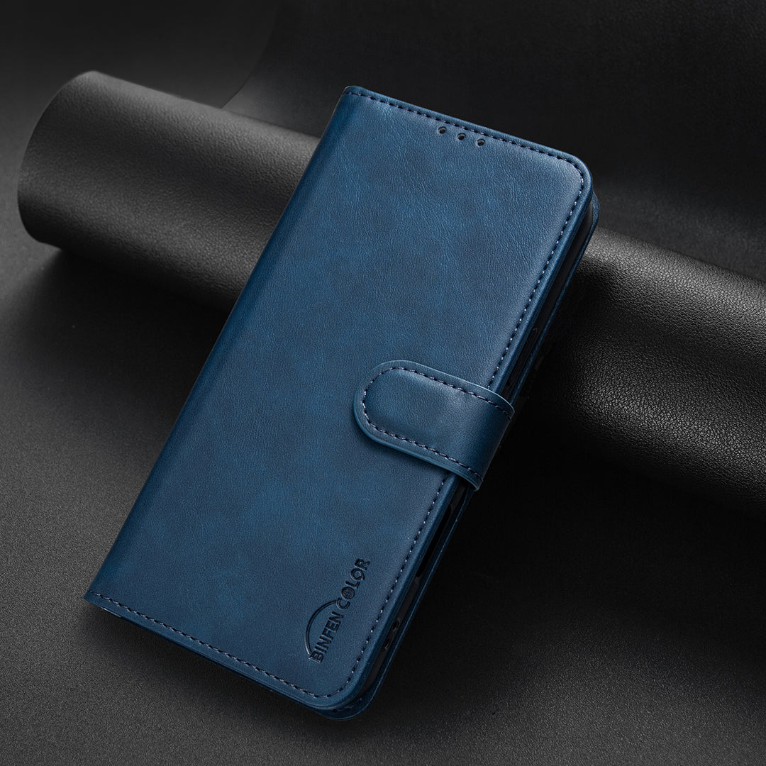 BINFEN COLOR For iPhone 17e / 16e  BF37 Case RFID Blocking Wallet Stand Leather Phone Cover