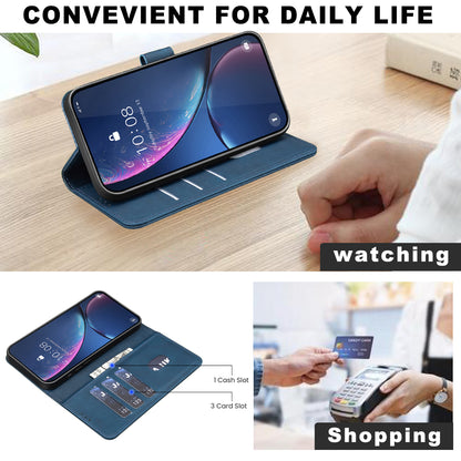 BINFEN COLOR For iPhone 17e / 16e  BF37 Case RFID Blocking Wallet Stand Leather Phone Cover