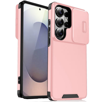For Samsung Galaxy S26 Ultra Case PC + TPU Shell with Slide Camera Phone Cover
