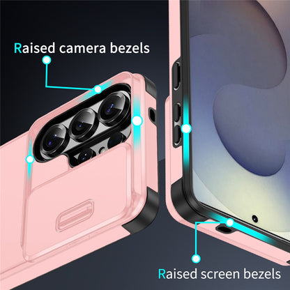 For Samsung Galaxy S26 Ultra Case PC + TPU Shell with Slide Camera Phone Cover