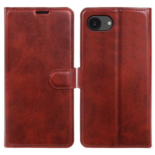 For iPhone 17e  /  16e Case Stand Wallet Calf Texture PU Leather Flip Phone Cover