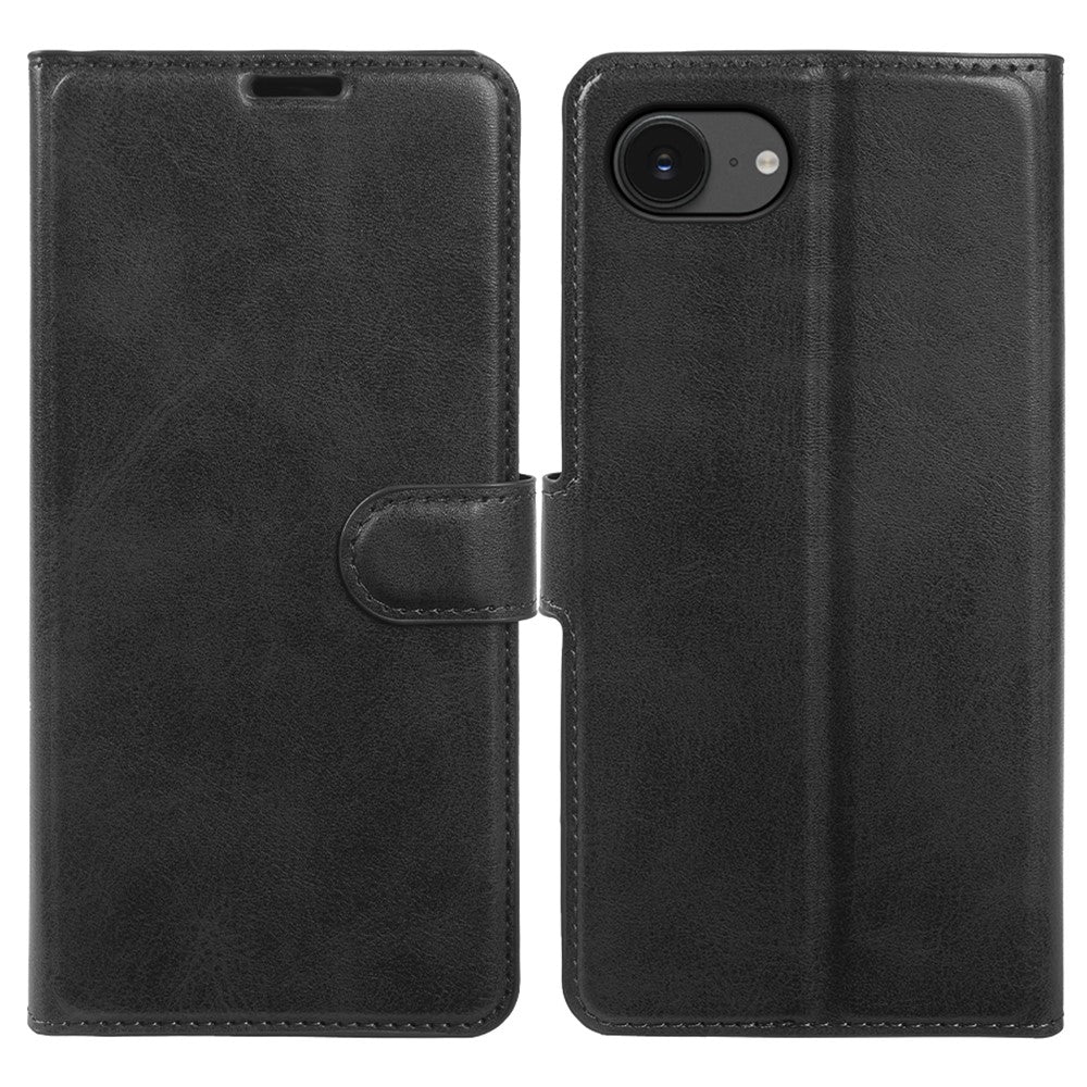 For iPhone 17e  /  16e Case Stand Wallet Calf Texture PU Leather Flip Phone Cover