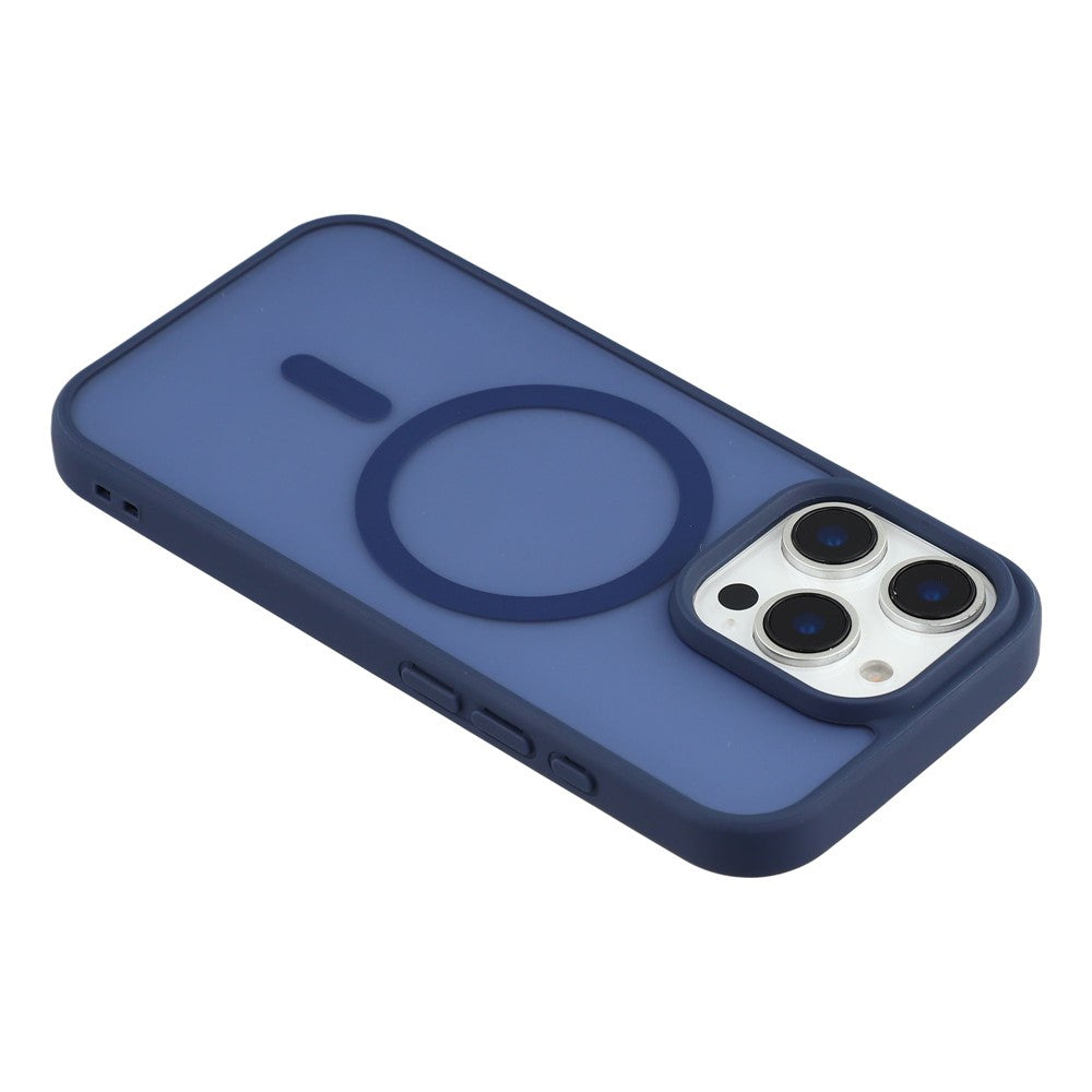 For iPhone 16 Pro Max Magnetic Case 1.5mm Skin-feel PC TPU Shockproof Mobile Back Cover (Compatible with MagSafe)