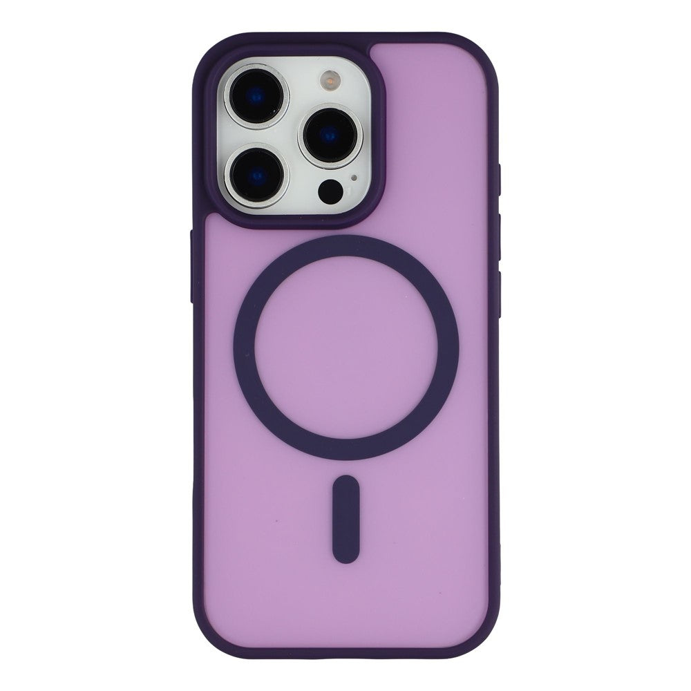 For iPhone 16 Pro Max Magnetic Case 1.5mm Skin-feel PC TPU Shockproof Mobile Back Cover (Compatible with MagSafe)