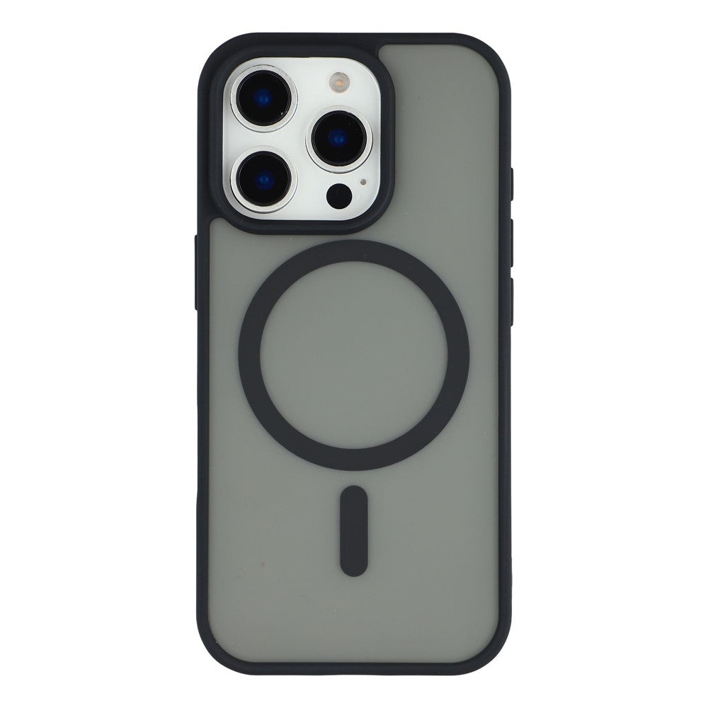For iPhone 16 Pro Max Magnetic Case 1.5mm Skin-feel PC TPU Shockproof Mobile Back Cover (Compatible with MagSafe)