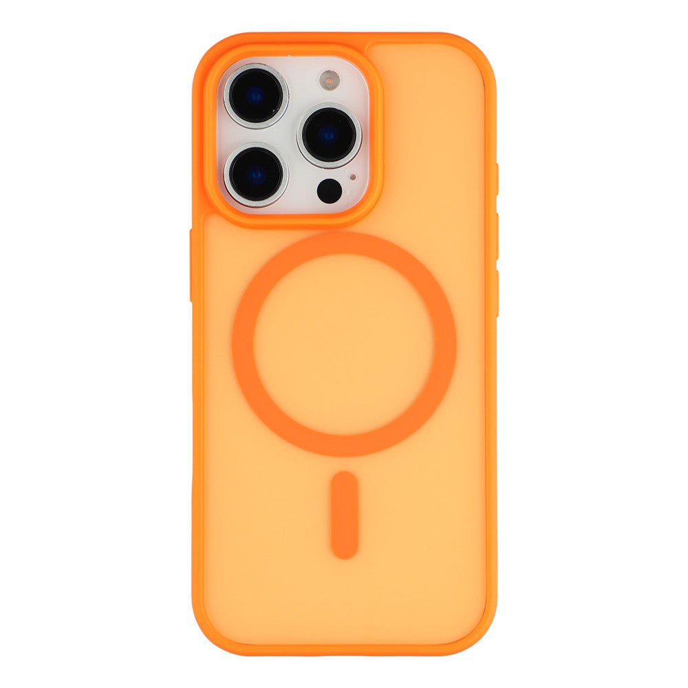 For iPhone 16 Pro Max Magnetic Case 1.5mm Skin-feel PC TPU Shockproof Mobile Back Cover (Compatible with MagSafe)
