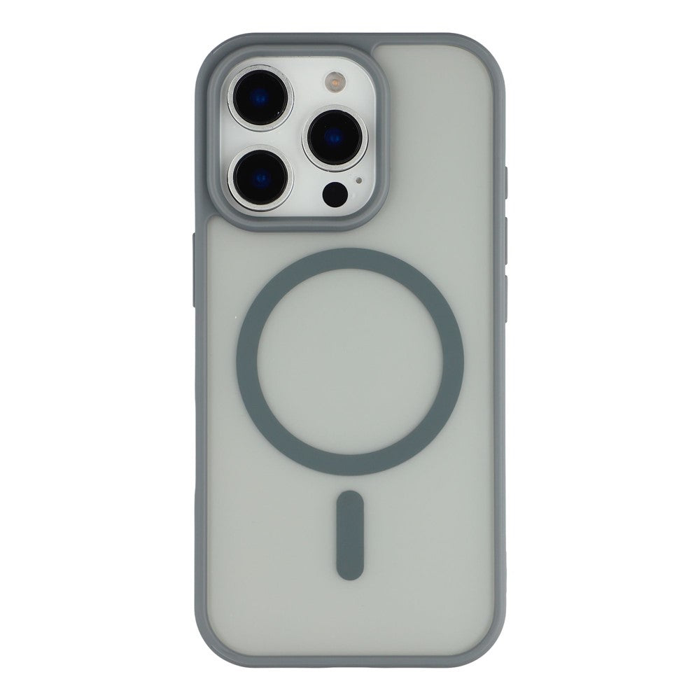 For iPhone 16 Pro Max Magnetic Case 1.5mm Skin-feel PC TPU Shockproof Mobile Back Cover (Compatible with MagSafe)