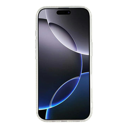 For iPhone 16 Pro Max Case Kickstand Rhinestone Edge Glitter Back TPU + PC IMD Phone Cover