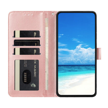 Wallet Case For iPhone 17e  /  16e Imprint Floral PU Leather Stand Flip Phone Cover with Wrist Strap
