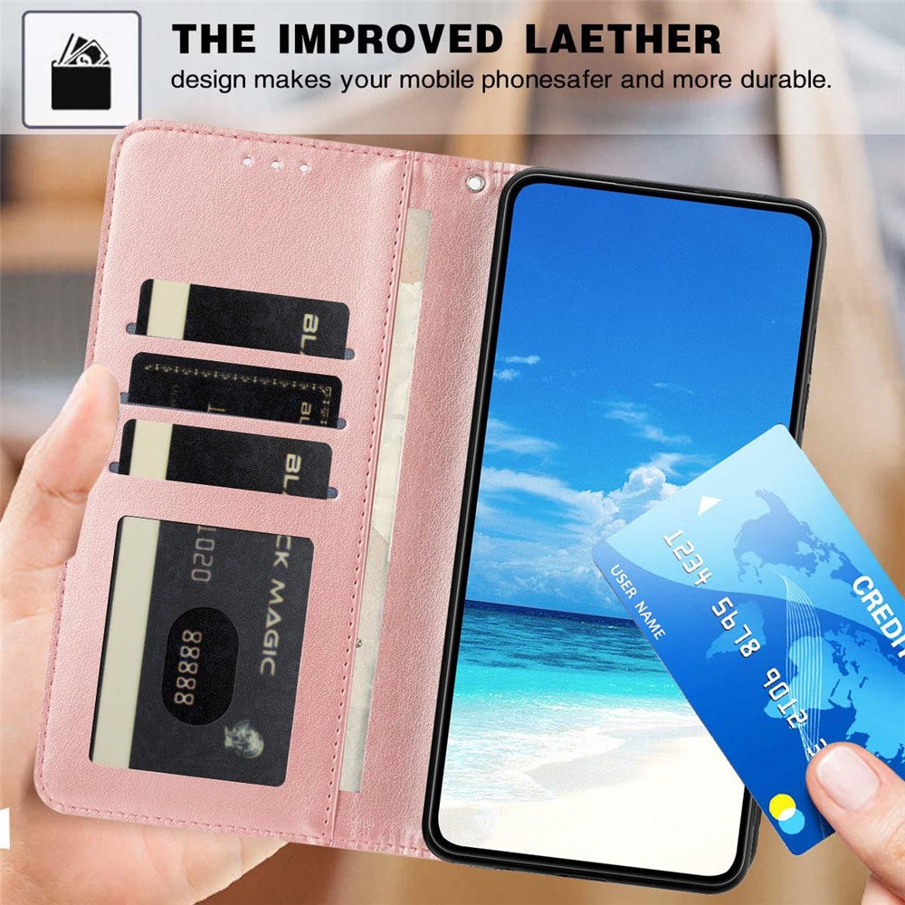 Wallet Case For iPhone 17e  /  16e Imprint Floral PU Leather Stand Flip Phone Cover with Wrist Strap