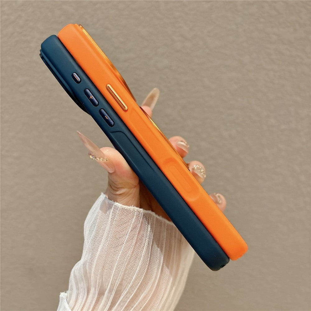 For iPhone 17 Pro Magnetic Case with Tempered Glass 360° Ring Kickstand Matte Translucent Cover Compatible with MagSafe
