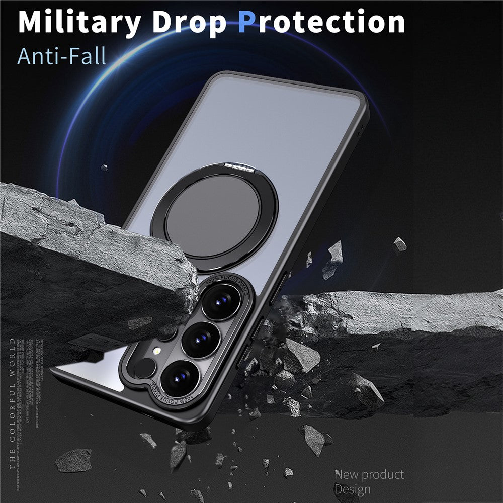 For Samsung Galaxy S26 Ultra Magnetic Case Hidden Gear Ring Kickstand Phone Cover