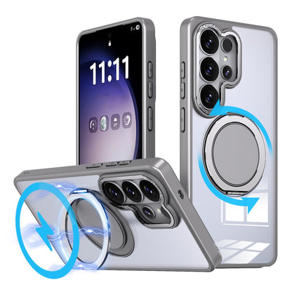 For Samsung Galaxy S26 Ultra Magnetic Case Hidden Gear Ring Kickstand Phone Cover