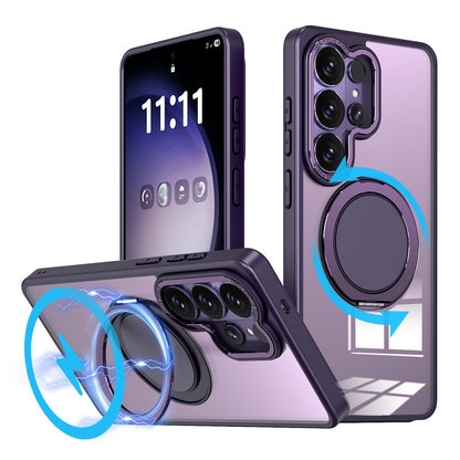 For Samsung Galaxy S26 Ultra Magnetic Case Hidden Gear Ring Kickstand Phone Cover
