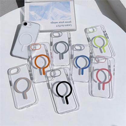For iPhone 17e / 16e Case Compatible with MagSafe Protective TPU + PC Phone Cover