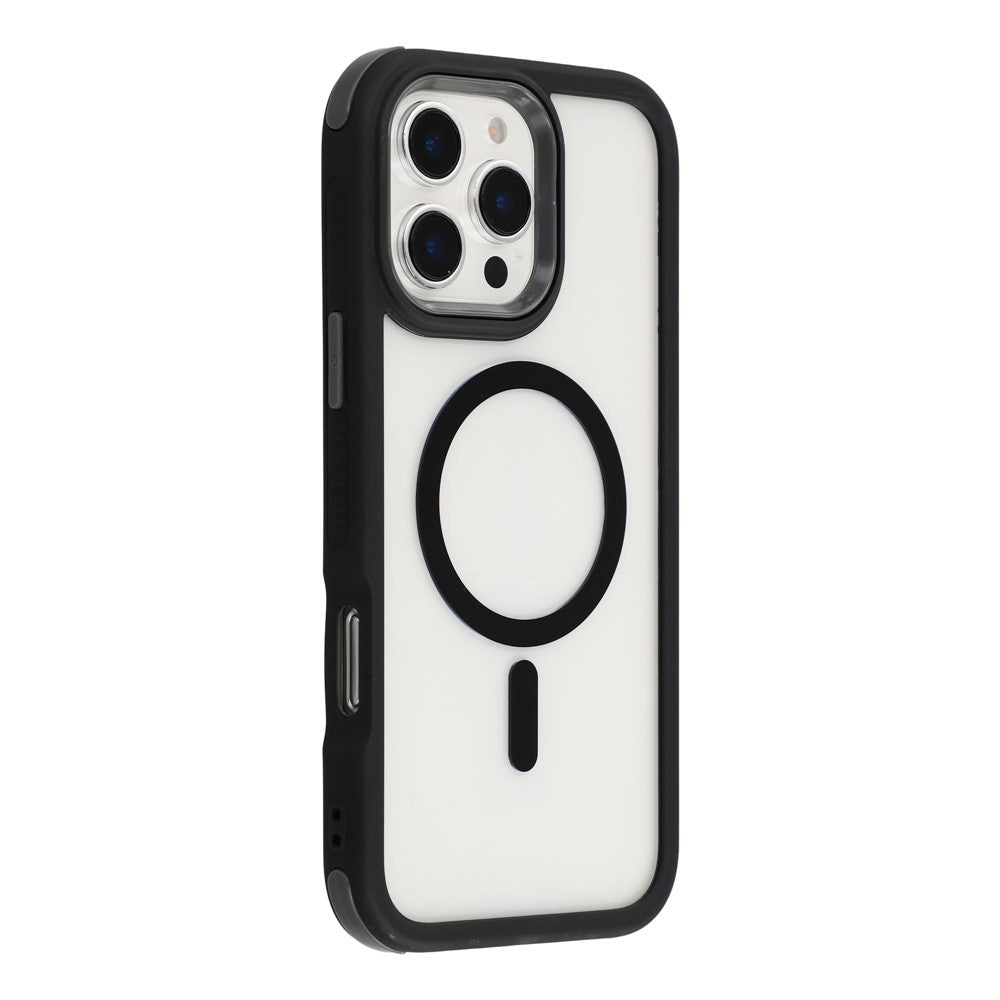 For iPhone 16 Pro Max Magnetic Case TPU Clear Acrylic Detachable 2 in 1 Protective Phone Cover