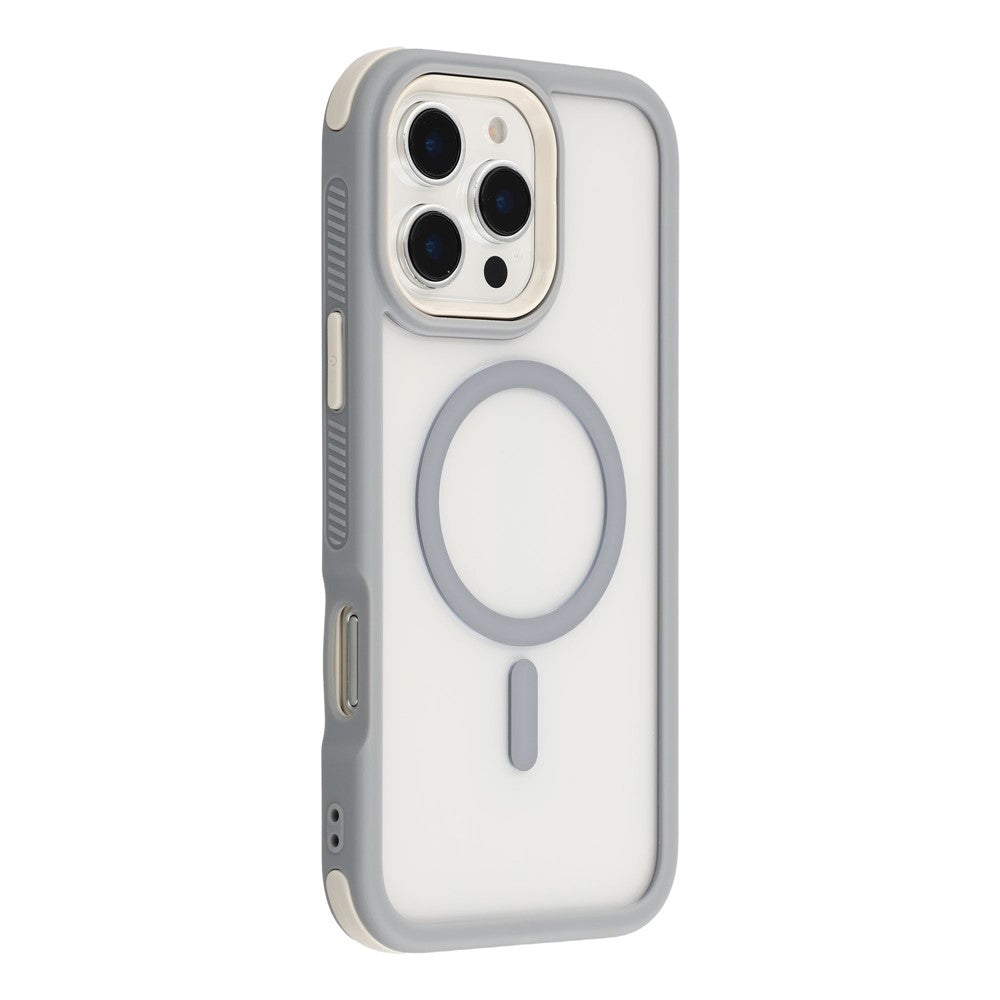 For iPhone 16 Pro Max Magnetic Case TPU Clear Acrylic Detachable 2 in 1 Protective Phone Cover