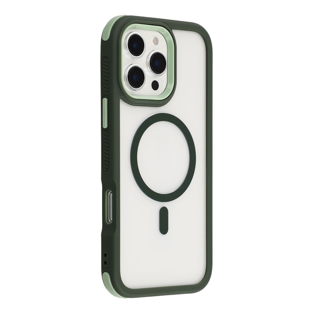 For iPhone 16 Pro Max Magnetic Case TPU Clear Acrylic Detachable 2 in 1 Protective Phone Cover