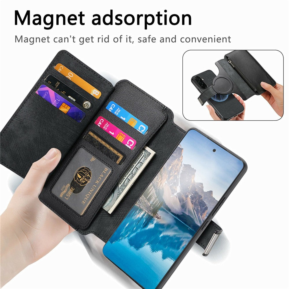 CASENEO MW-02 For Samsung Galaxy S26+ Case Detachable Magnetic Leather Flip Cover