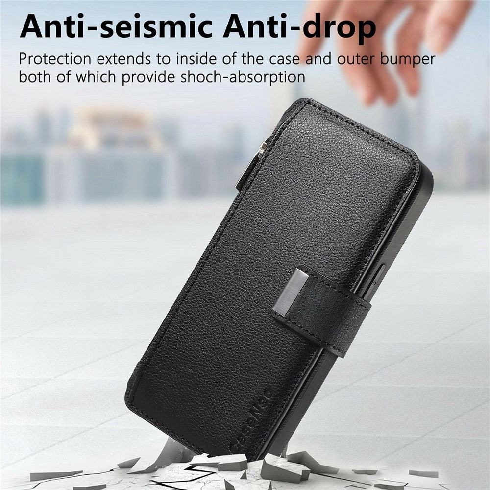 CASENEO MW-02 For Samsung Galaxy S26+ Case Detachable Magnetic Leather Flip Cover