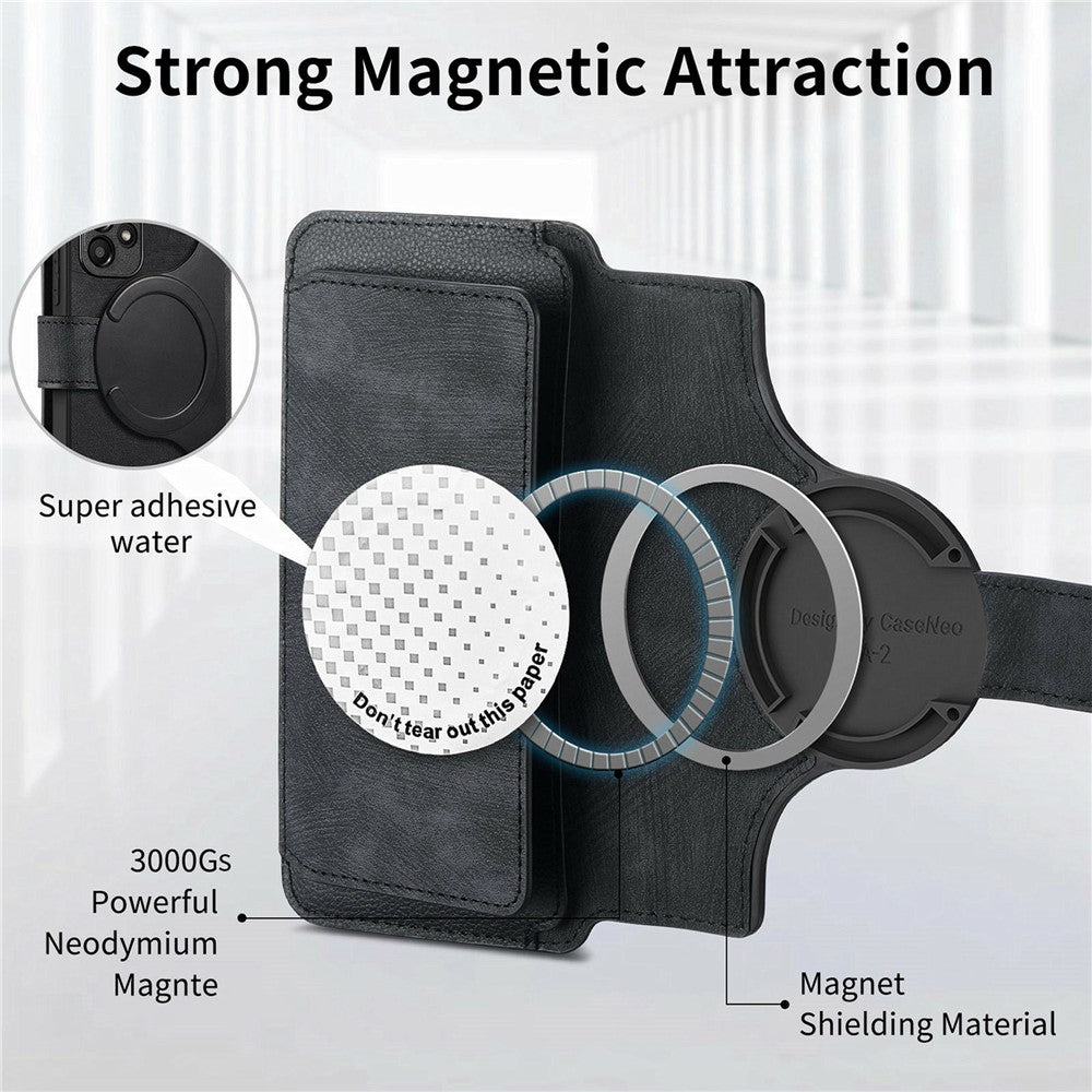 CASENEO MW-02 For Samsung Galaxy S26+ Case Detachable Magnetic Leather Flip Cover
