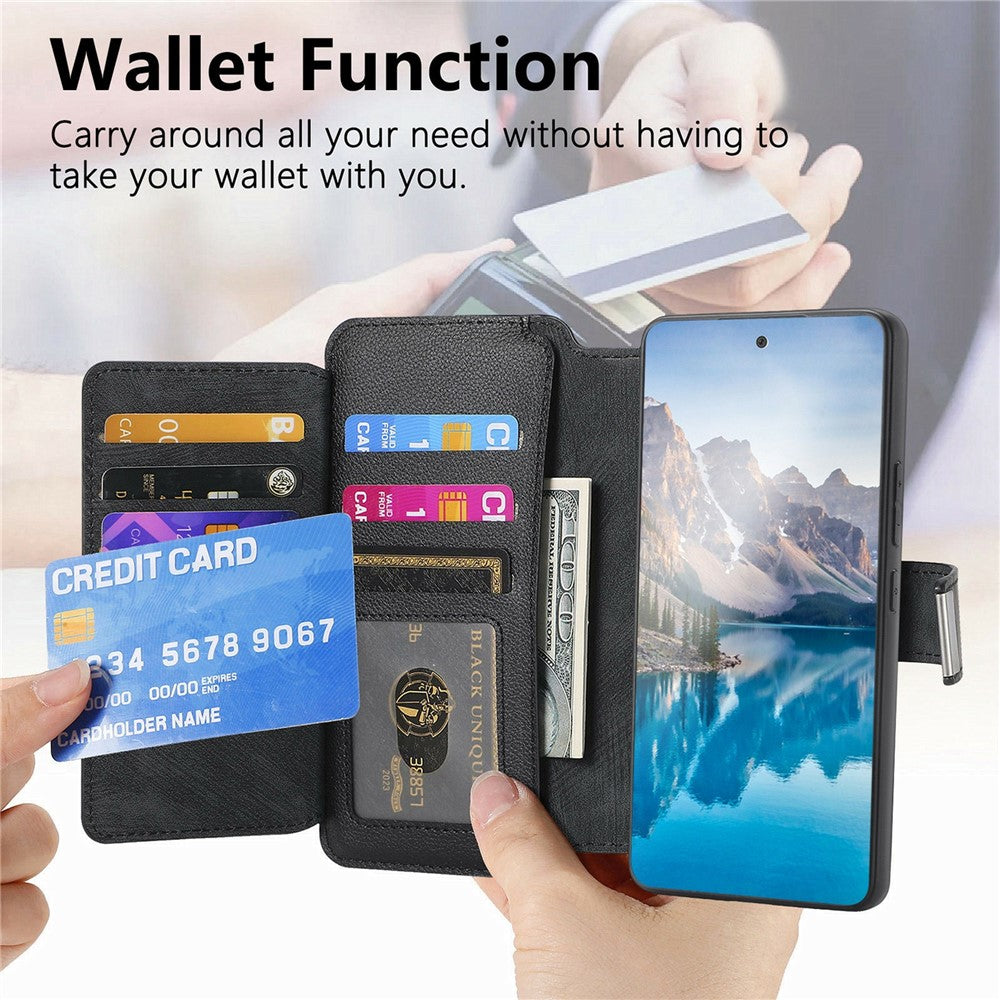 CASENEO MW-02 For Samsung Galaxy S26+ Case Detachable Magnetic Leather Flip Cover