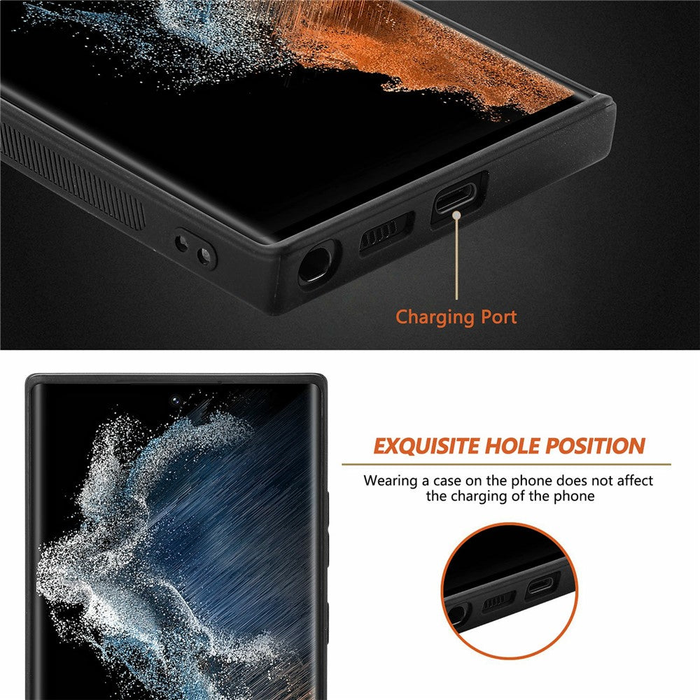For Samsung Galaxy S26 Ultra Case Carbon Fiber Texture PU Leather + PC + TPU Phone Cover