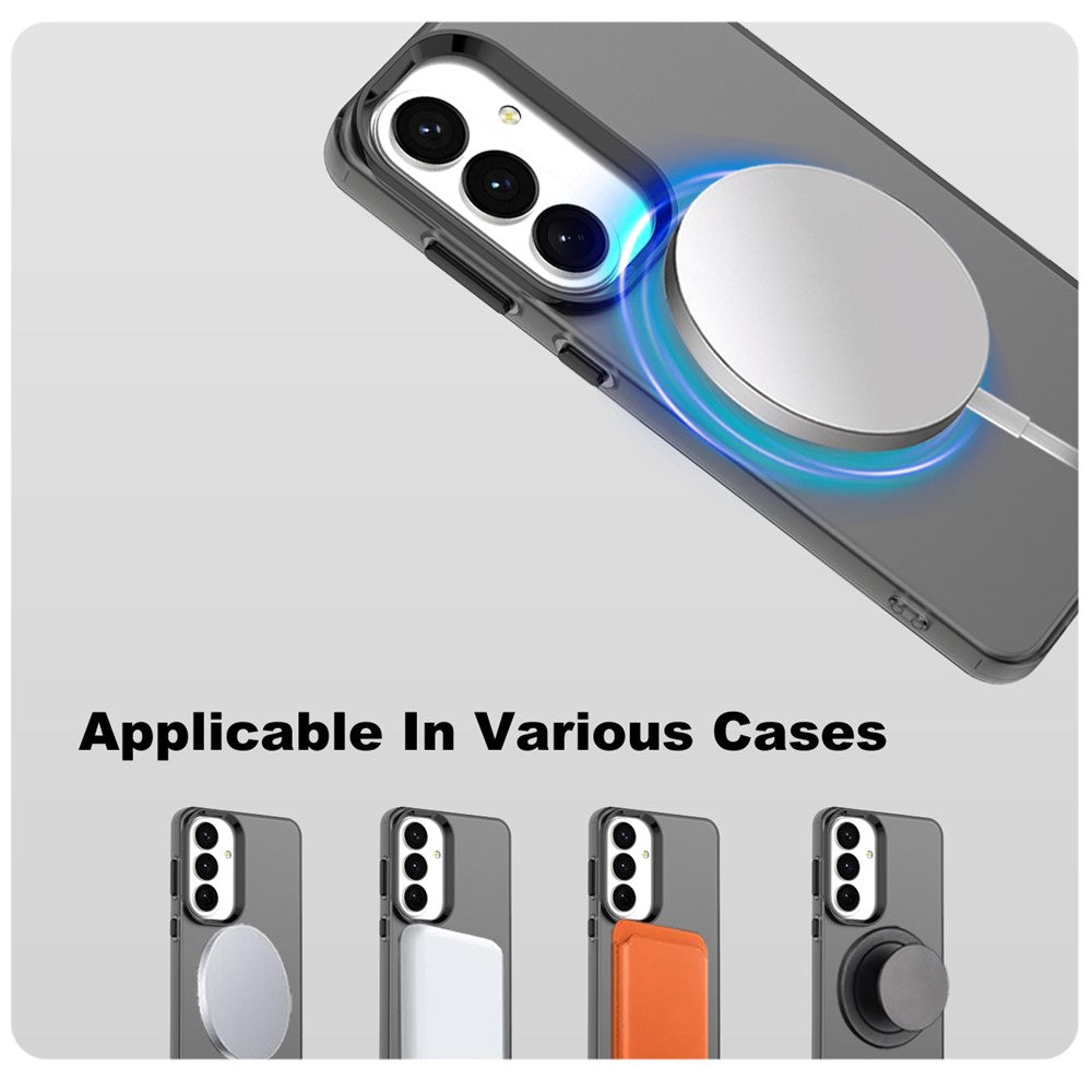 IMAK For Samsung Galaxy S26+ Magnetic Case Candy Color Anti Drop TPU + PET Back Cover