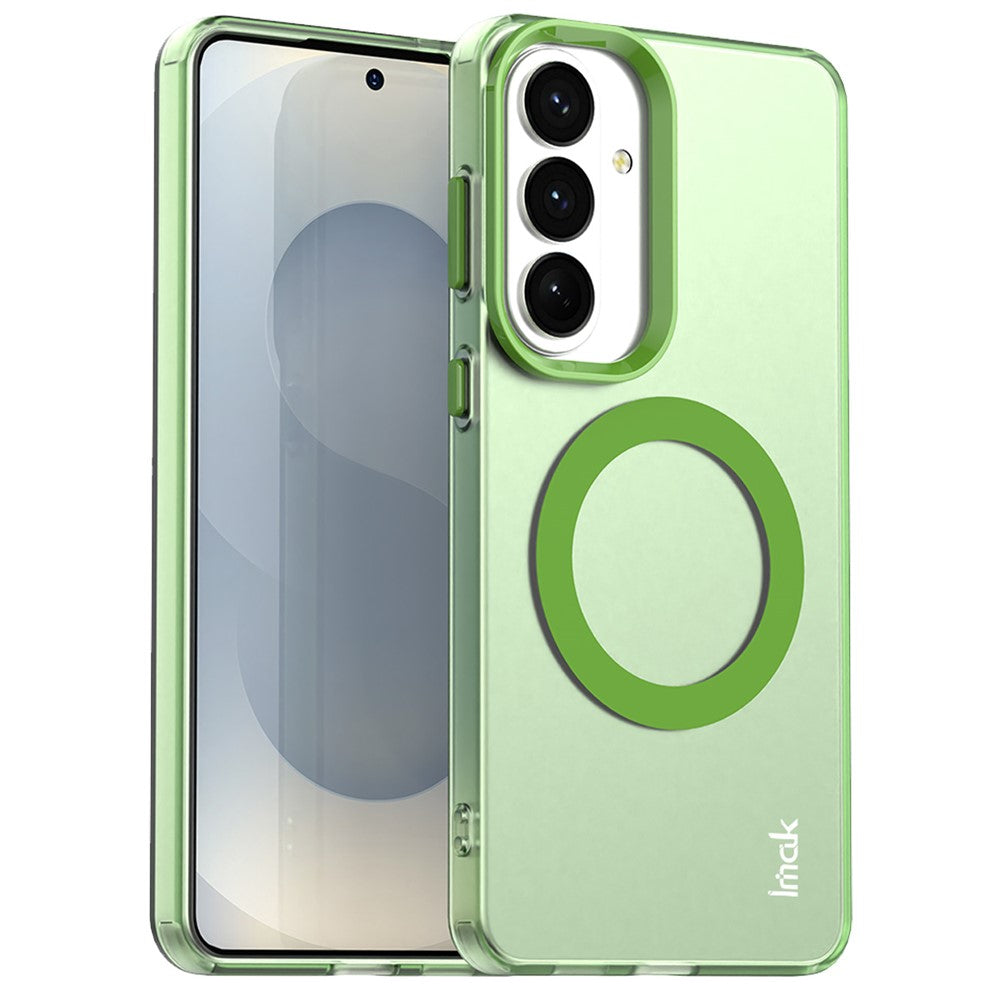 IMAK For Samsung Galaxy S26+ Magnetic Case Candy Color Anti Drop TPU + PET Back Cover