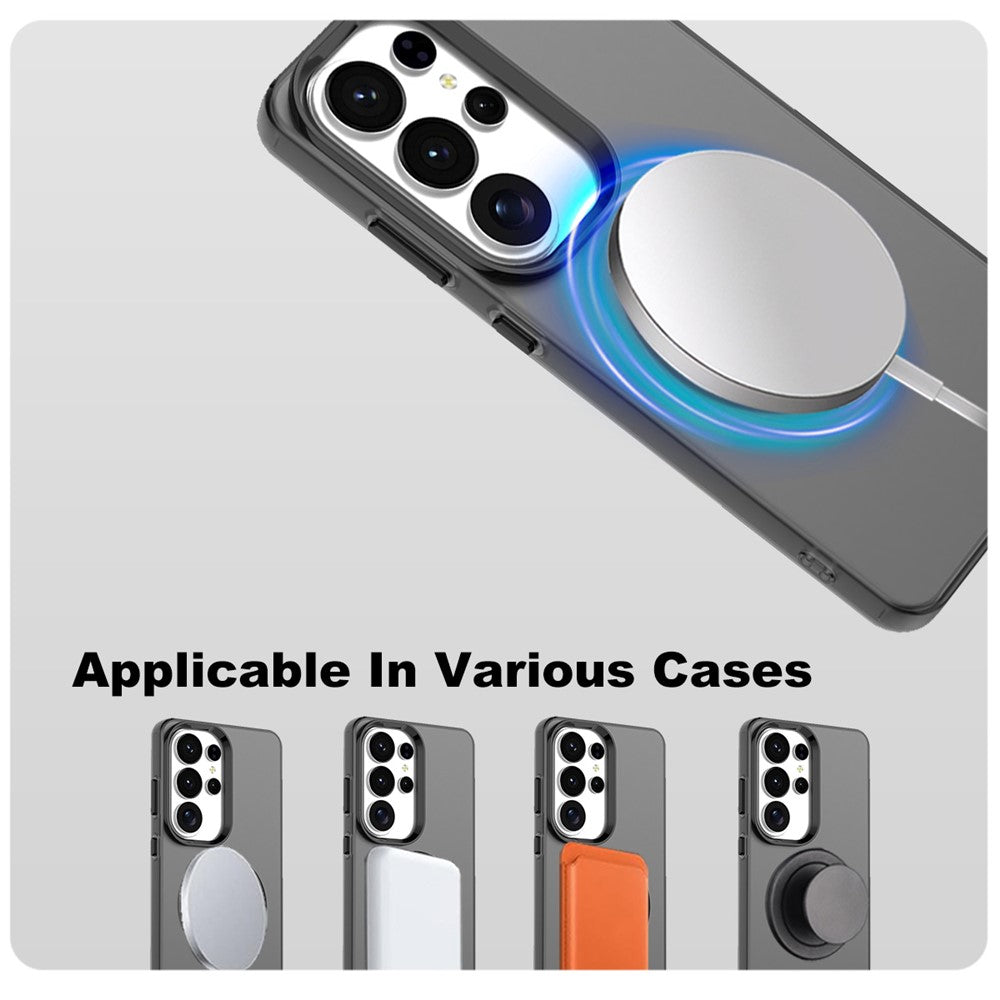 IMAK For Samsung Galaxy S26 Ultra Magnetic Case Candy Color Anti Drop TPU + PET Back Cover